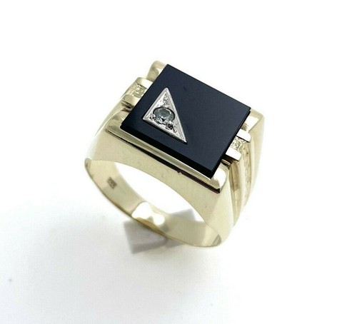 Anello sigillo oro 333 - oro,