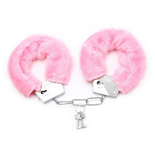 Manette in acciaio con Peluche