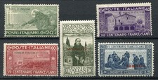 SOMALIA 1926 SAN FRANCESCO SERIE COMPLETA MLH* CAT. S18