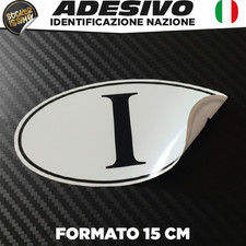 Adesivo Ovale "I" ITALIA per