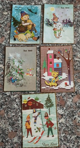 Cartoline natalizie vintage - cartoline,