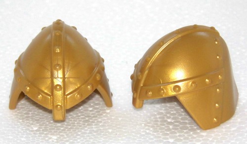 Casco oro con - 2, x
