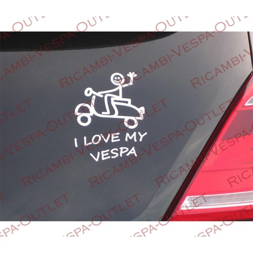 Adesivo love vespa - adesivo, "