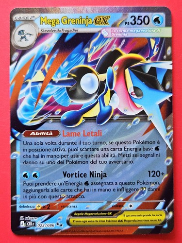 Carta pokemon mega - carta, ex
