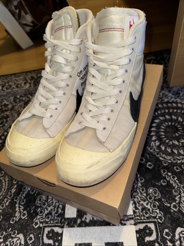 Nike blazer mid off - blazer, white