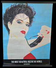 Poster Vintage 1986 Patrick Nagel Art Deco Pioneer Autoradio Pubblicità