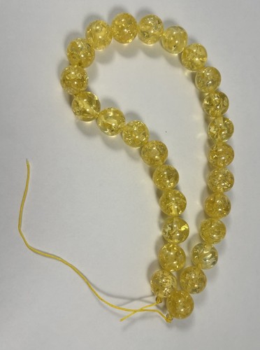 Perline vintage limone ambra