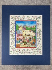 Max-Roger Guéguen. Enluminure Gouache au pochoir. Enluminure. Roman de Renart.