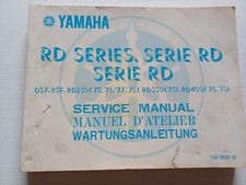 YAMAHA DS7-R5F-RD 250 1975-78-RD 350-400 1978 manuale officina INGLESE originale