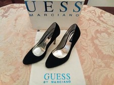 Décolleté Guess scarpe zeppe pelle scamosciata nero 36 e 1/2