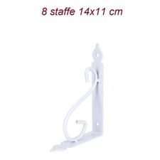 8 staffe reggi mensole parete