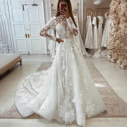 Abiti sposa scollo alto - abiti, da