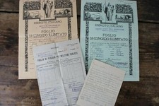 ESERCITO ITALIANO 2x Foglio di