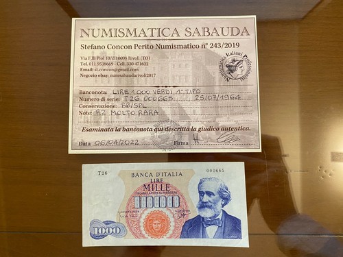 Banconota lire 1000 - lire,
