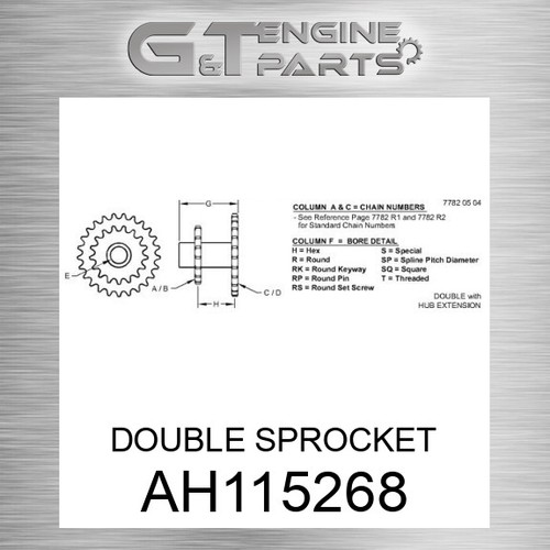 Ah115268 pignone doppio adatto - ah115268,