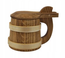 Boccale legno quercia - , 0,5 l