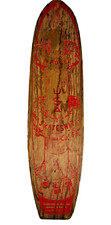 Vintage Apollo Rocket Skateship Legno Legno Skateboard Tavola Ruote Metallo
