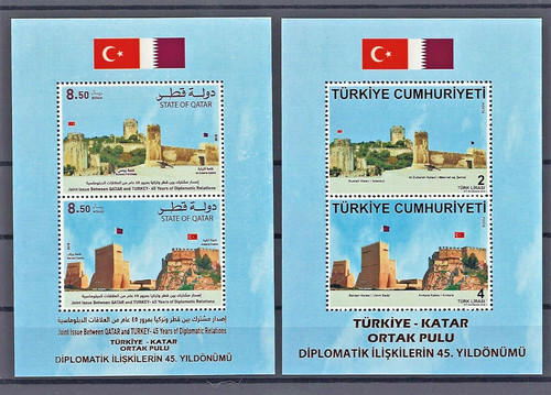 Set francobolli qatar - qatar, turchia