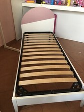 Letto Singolo con doghe in legno + Materasso Ortopedico