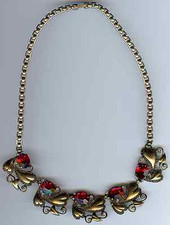 COLLANA CUORI STRASS VETRO