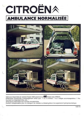 Catalogue brochure citroën - catalogue, cx