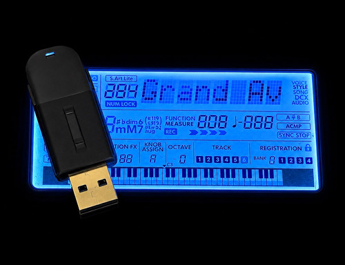 Usb con ritmos para yamaha - con,
