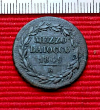 1/2 MEZZO BAIOCCO  1849 ROMA "