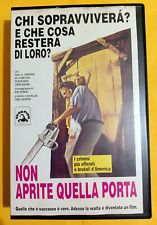 NON APRITE QUELLA PORTA ( TOBE HOOPER - 1974 )# 1° Edizione - VHS - Ex Nolo #