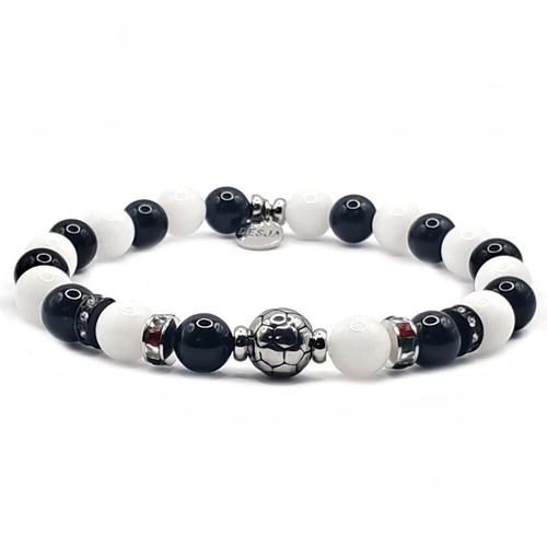 Bracciale unisex onice - bracciale, nero