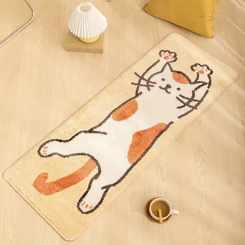 Tappeto divertente con gatto - tappeto,