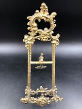 Cavalletto Poggiata porta foto quadro piatto in ottone stile rinascente 24 cm