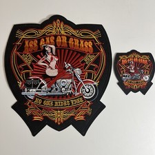10 pollici No One Rides Free toppe moto ferro su Harley Davidson