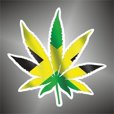 adesivo bandiera Jamaica ganja