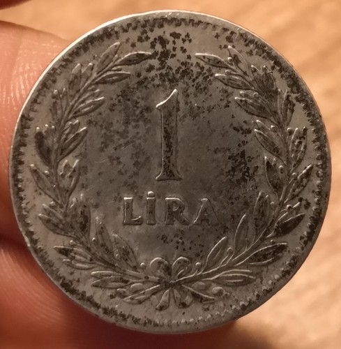 Moneta lira 1947 turchia - lira, 1947,