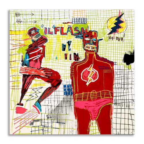 Quadro basquiat stampa tela - basquiat,