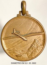 AERO CLUB D’ITALIA MEDAGLIA VIII CAMPIONATO ITALIANO DI VOLO A VELA RIETI 1968