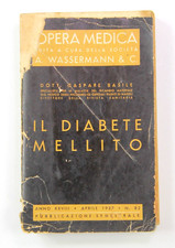 Il Diabete Mellito Dott. Gaspare Basile Anno XXVIII Libro Medicina Raro 1937