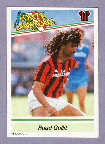 Gullit milan card - milan, forza