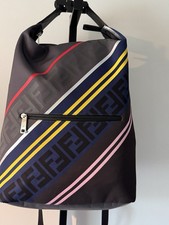 Zaino uomo Fendi a righe