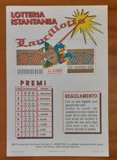 VECCHIA LOCANDINA GRATTA E VINCI DA COLLEZIONE: LANCILLOTTO (cm 20 x 30)