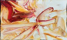 PIERLUIGI DE LUTTI 30x50 smalto e olio su tela Senza titolo smalto splendido