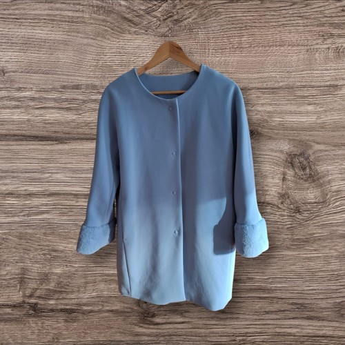 Cappotto blu chiaro misto - chiaro,