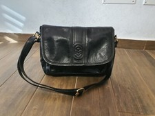 Borsa In Pelle Marino Orlandi Anni 70-80 Vintage Nera D'epoca Vera Pelle Made In