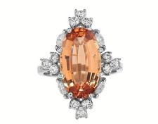Anello Topazio Arancio