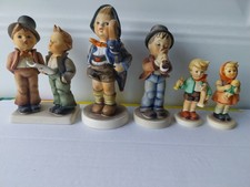 5 Statuette  In Porcellana Della GOEBEL ,M.J. HUMMEL.