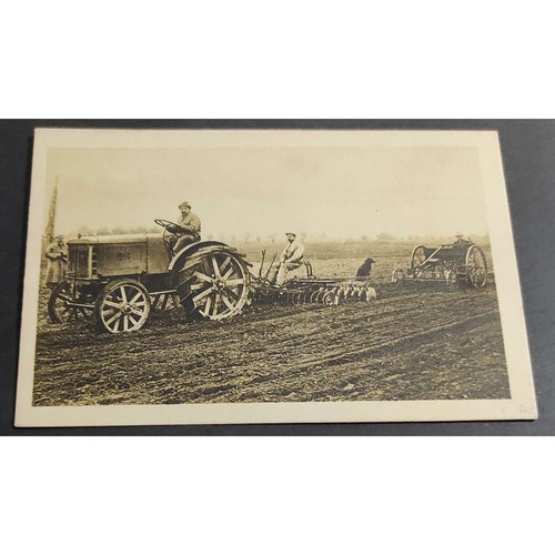 Cartolina trattrice agricola - agricola,