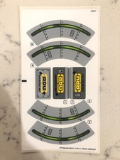 LEGO FOGLIO ADESIVO per 7066, Foglio 1, Quartier Generale Difesa della Terra, Nuovo e Originale