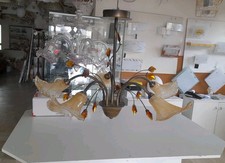 Lampadario In Ferro Battuto