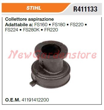 Collettore aspirazione stihl - collettore,