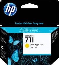 HP 711 INK JET GIALLO ORIGINALE CZ132A DA 38 ML DESIGNJET T530 DESIGNJET T120